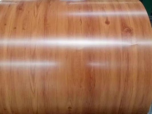 Customizable Tolerance ±1% Woodgrain Pre-Painted Aluminum Coil for Curtain Walls