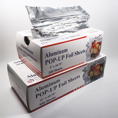 Healthy Kitchen Silver Pop Up Aluminum Foil Sheet with Soft Temper and Durable Design