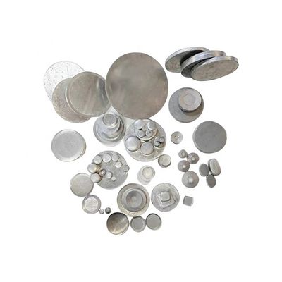 1070 Flat Domed Tumbling and Sandblasting Aluminum Particle with Customized Hole