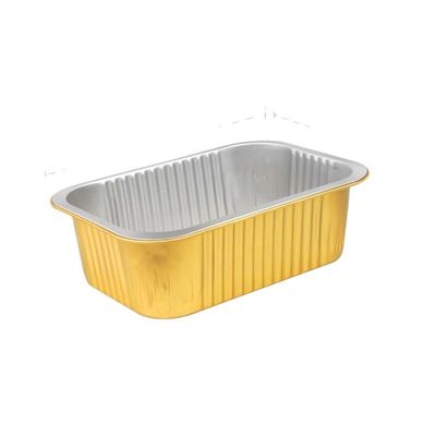 Custom Order Full Curved Edge 1800ml Rectangular Aluminum Foil Food Container